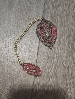 Handcrafted Rose Ember Slice Bookmark
